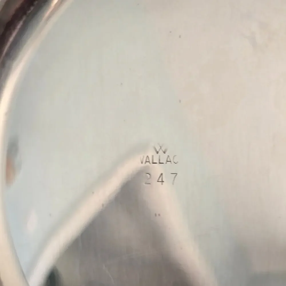 Vintage Wallace Baroque Silver Plate Sauce Boat With Attached Underplate Classic